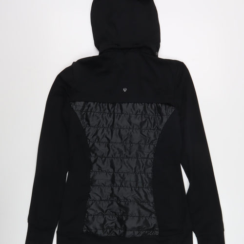 Marks & Spencer Women's Black Hooded Jacket Size 8