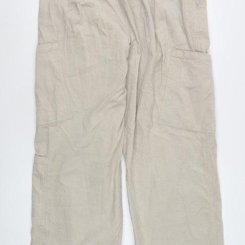 ASOS Women's Beige Cargo Trousers Size 16
