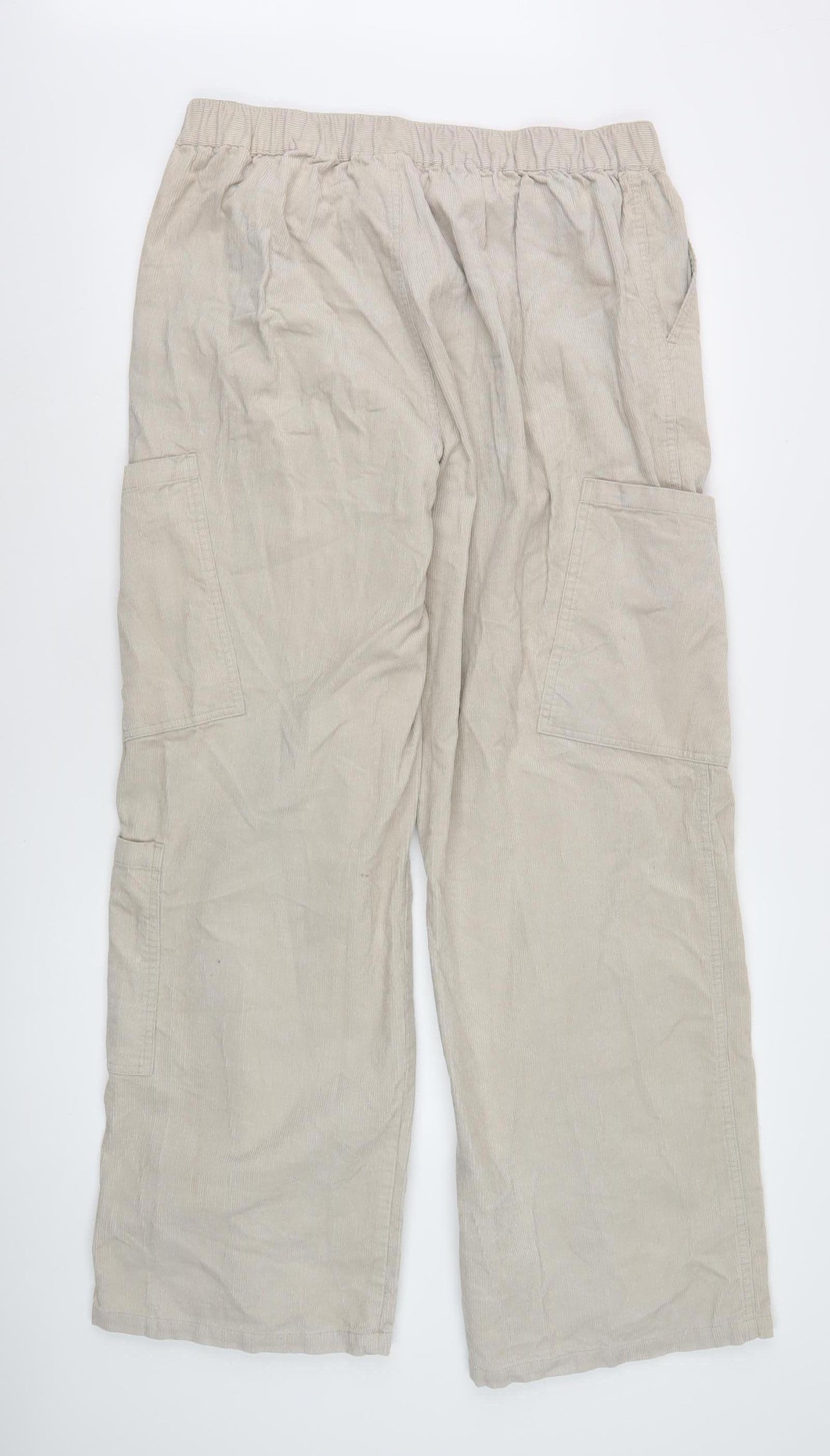 ASOS Women's Beige Cargo Trousers Size 16