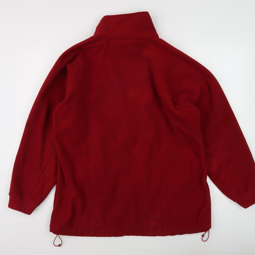 Regatta Women's Red Mid-Length Fleece Jacket Size 14