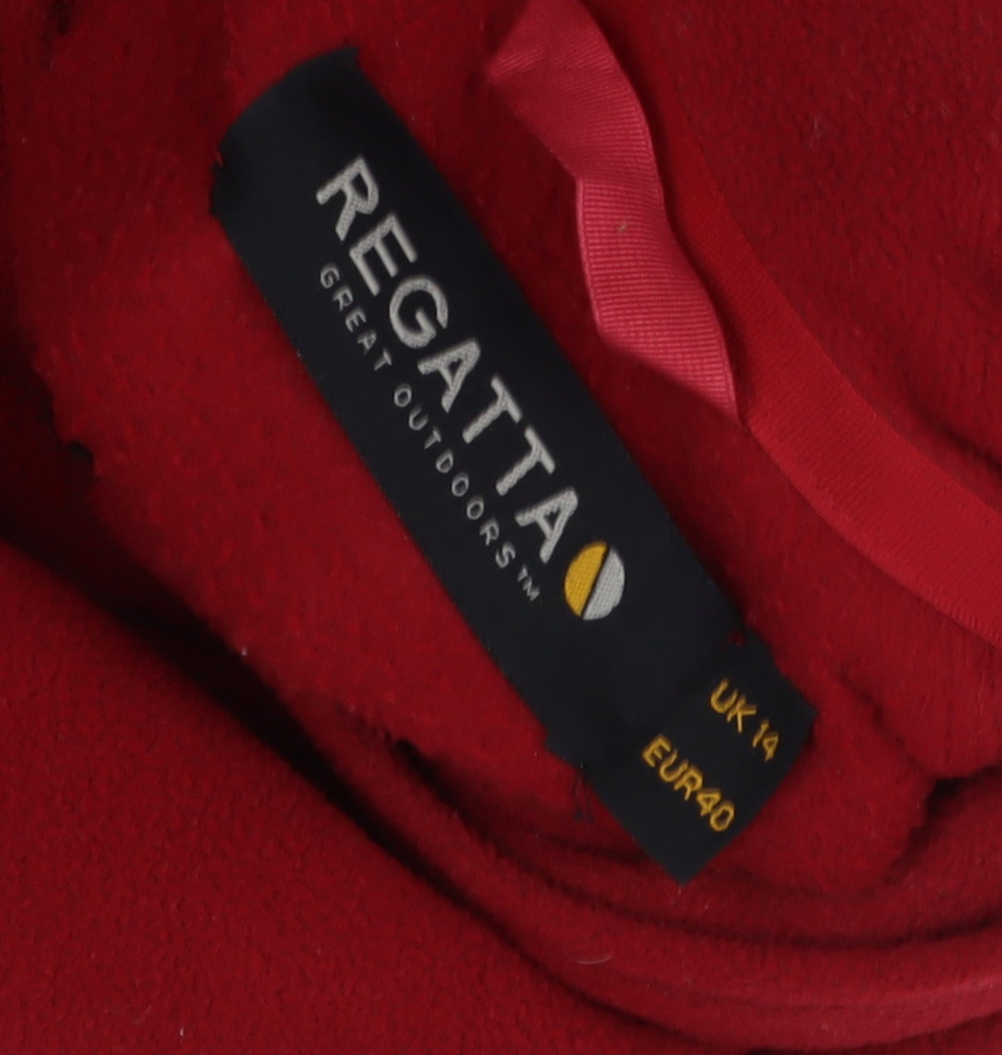 Regatta Women's Red Mid-Length Fleece Jacket Size 14