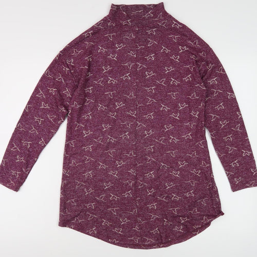 Marks and Spencer Women's Purple Animal Print Blouse