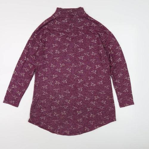 Marks and Spencer Women's Purple Animal Print Blouse