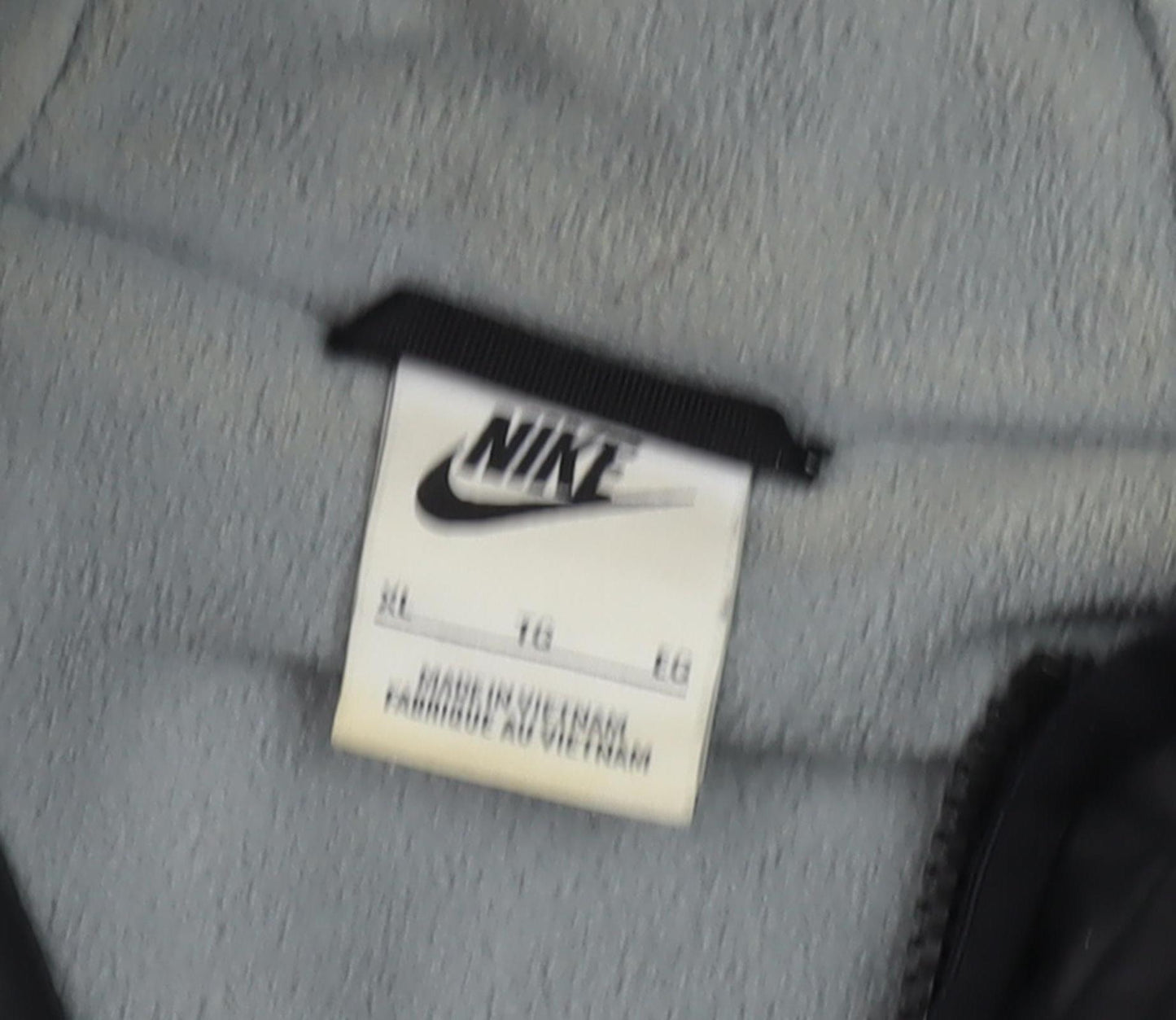 Nike Men's Black Puffer Jacket XL Hooded Lightweight