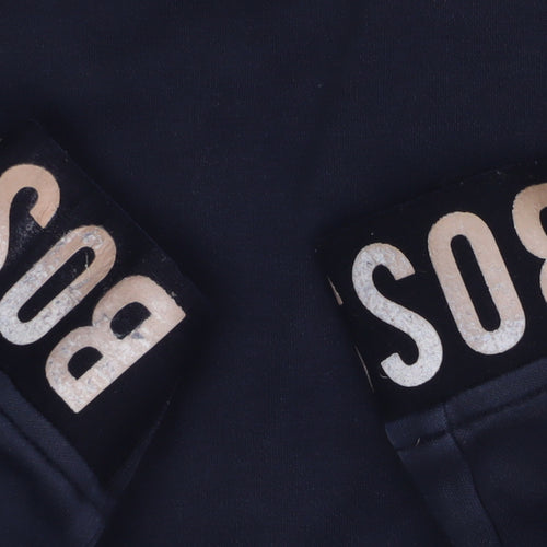 Boss Boys Blue Pullover Hoodie 12 Years Logo Style