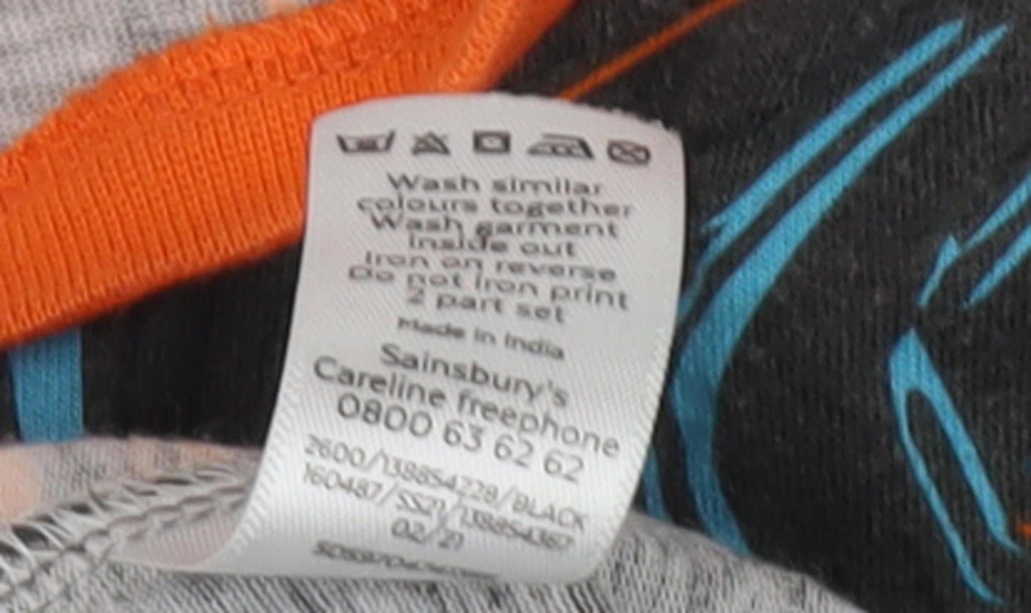 Sainsbury's Boys Black Graphic Print T-Shirt - Size 11-12 Yrs