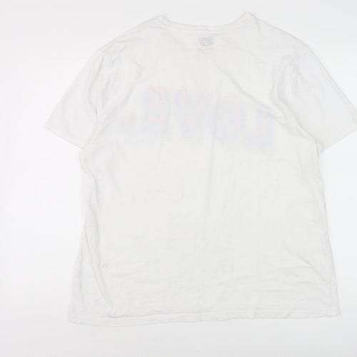 Comic Relief White T-Shirt, L, Unisex Casual Cotton