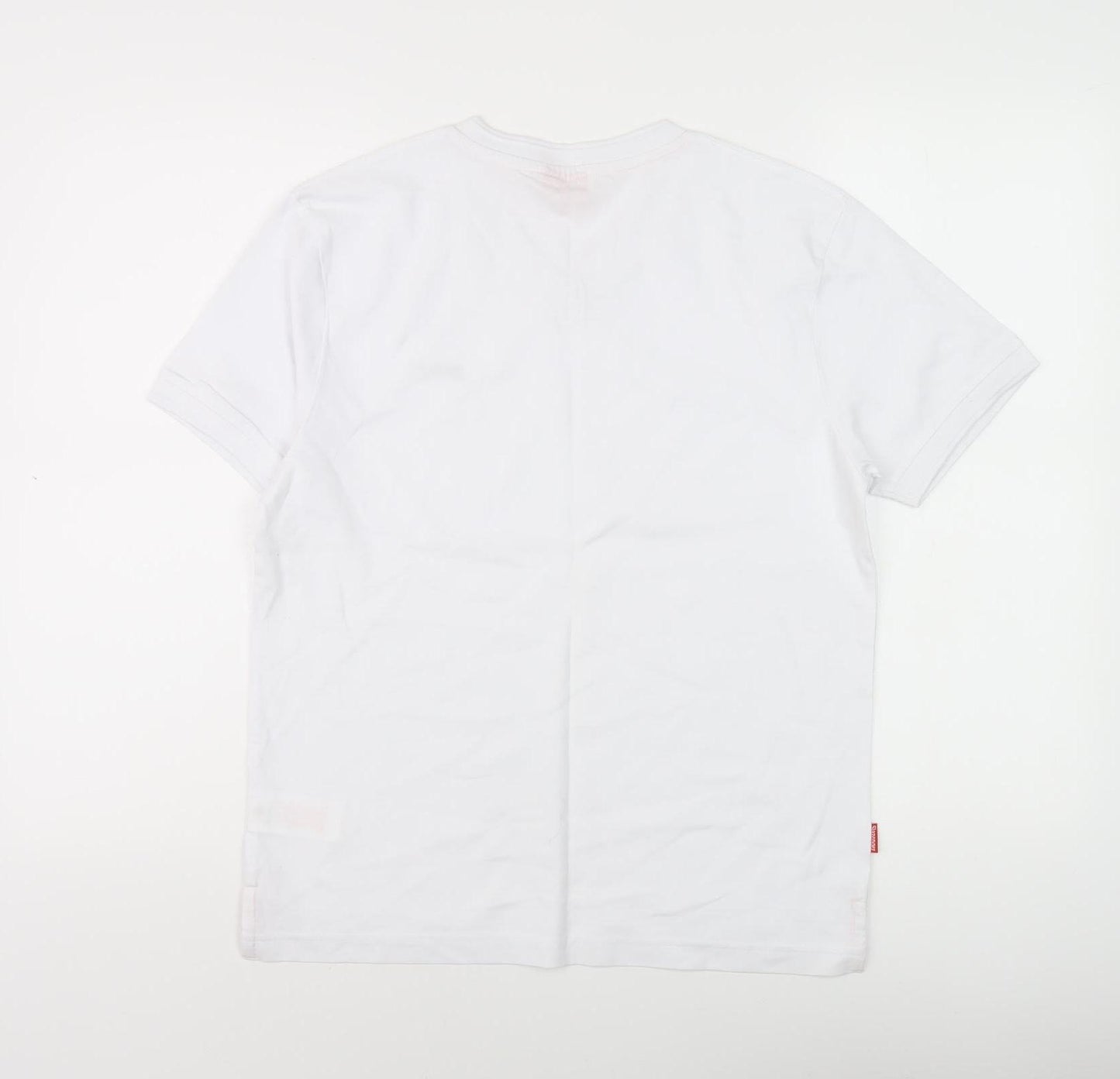 Slazenger Boys White T-Shirt V-Neck Logo 11-12 Years