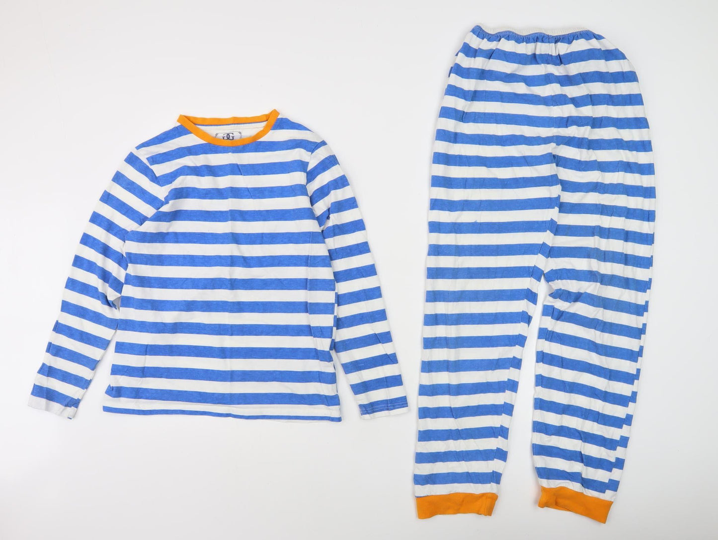 Giorgio Boys Striped Pyjama Set Blue/White 12-13 Yrs