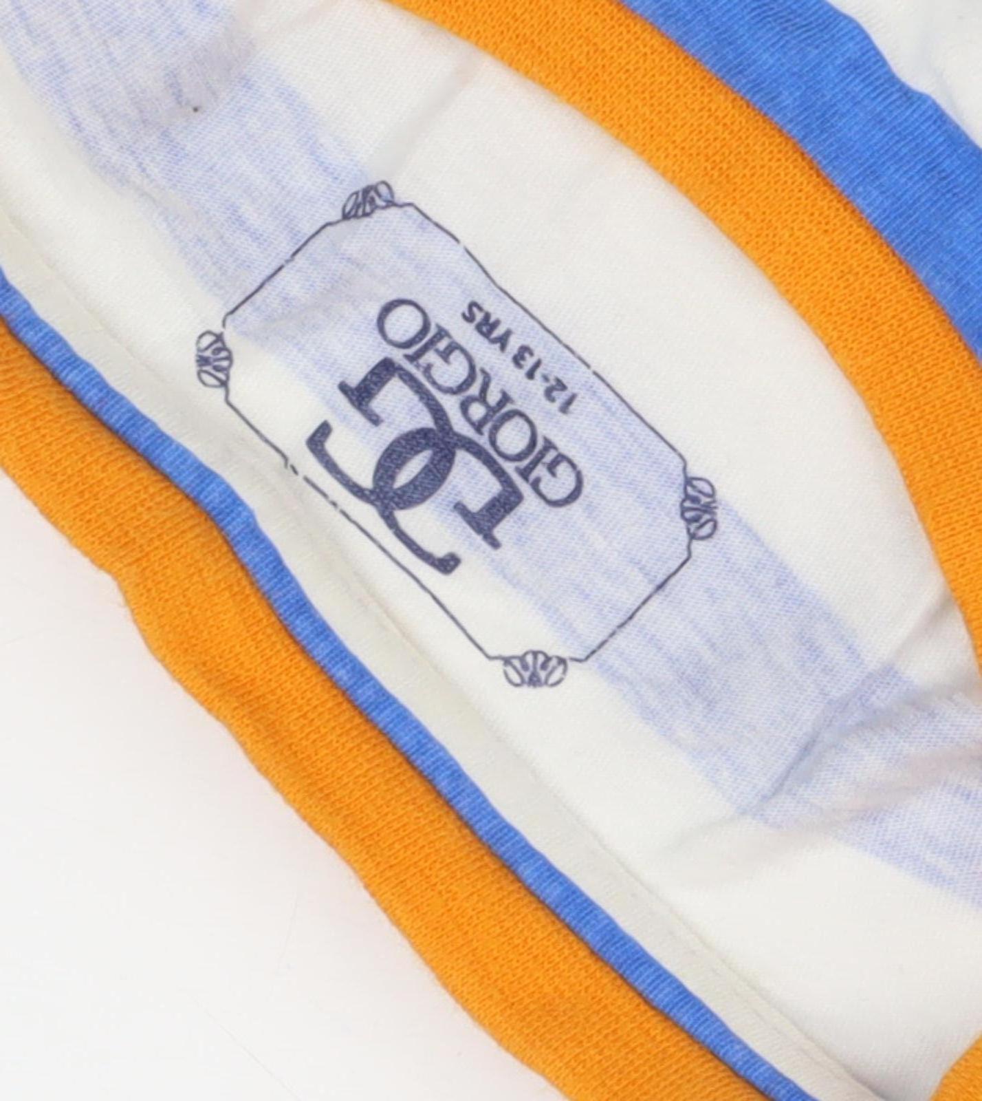 Giorgio Boys Striped Pyjama Set Blue/White 12-13 Yrs