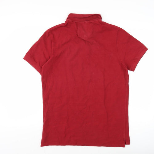Jack Wills Men's Red Polo Shirt L - Logo Accent