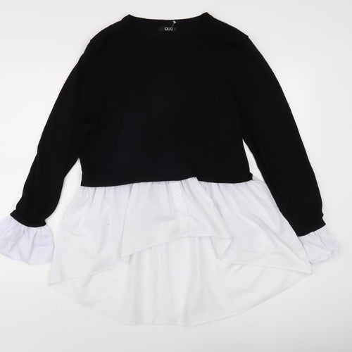 Quiz Women's Black Crew Neck Pullover Jumper