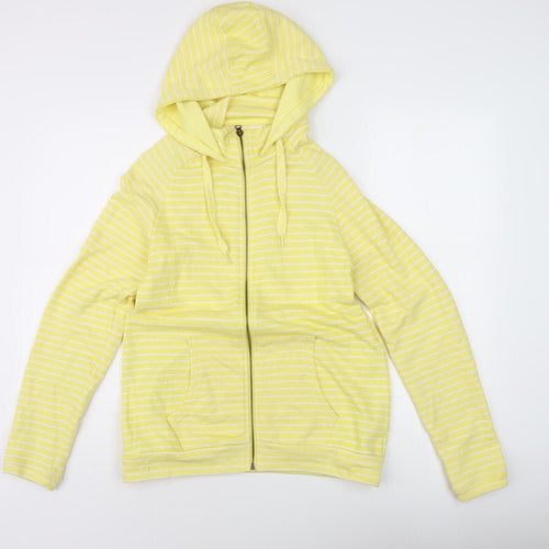 Mountain Warehouse Women's Yellow Striped Full Zip Hoodie