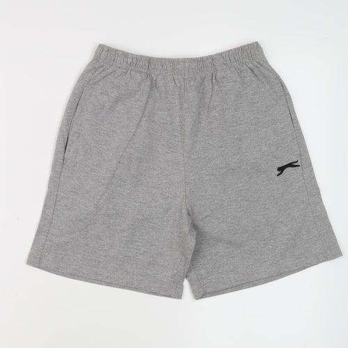 Slazenger Boys Grey Shorts 13 Years Elastic Waist
