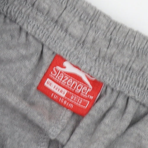 Slazenger Boys Grey Shorts 13 Years Elastic Waist