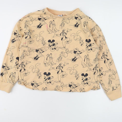 Next Girls Beige Disney Graphic Sweatshirt, 9 Years, Pullover