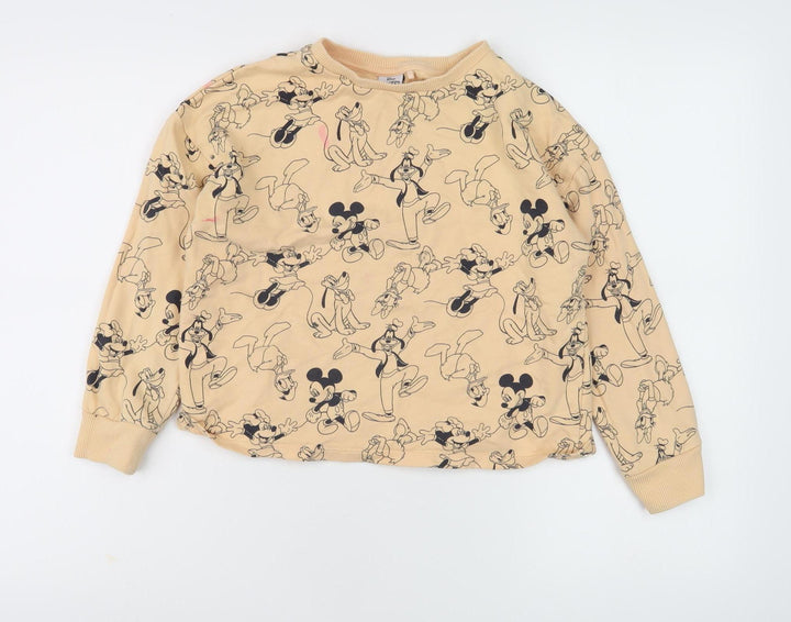 Next Girls Beige Disney Graphic Sweatshirt, 9 Years, Pullover