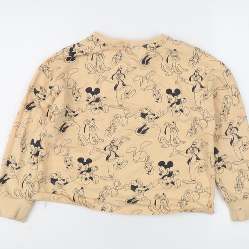 Next Girls Beige Disney Graphic Sweatshirt, 9 Years, Pullover