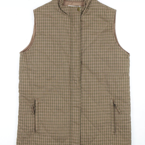 Bellino Women's Brown Check Waistcoat Size 12