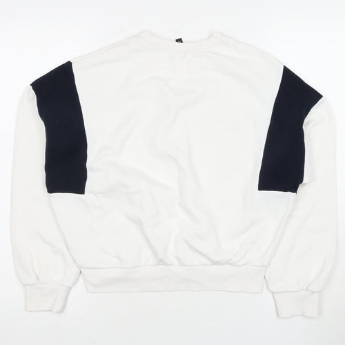 H&M Unisex White NYC Sweatshirt, Size 10, Casual Style