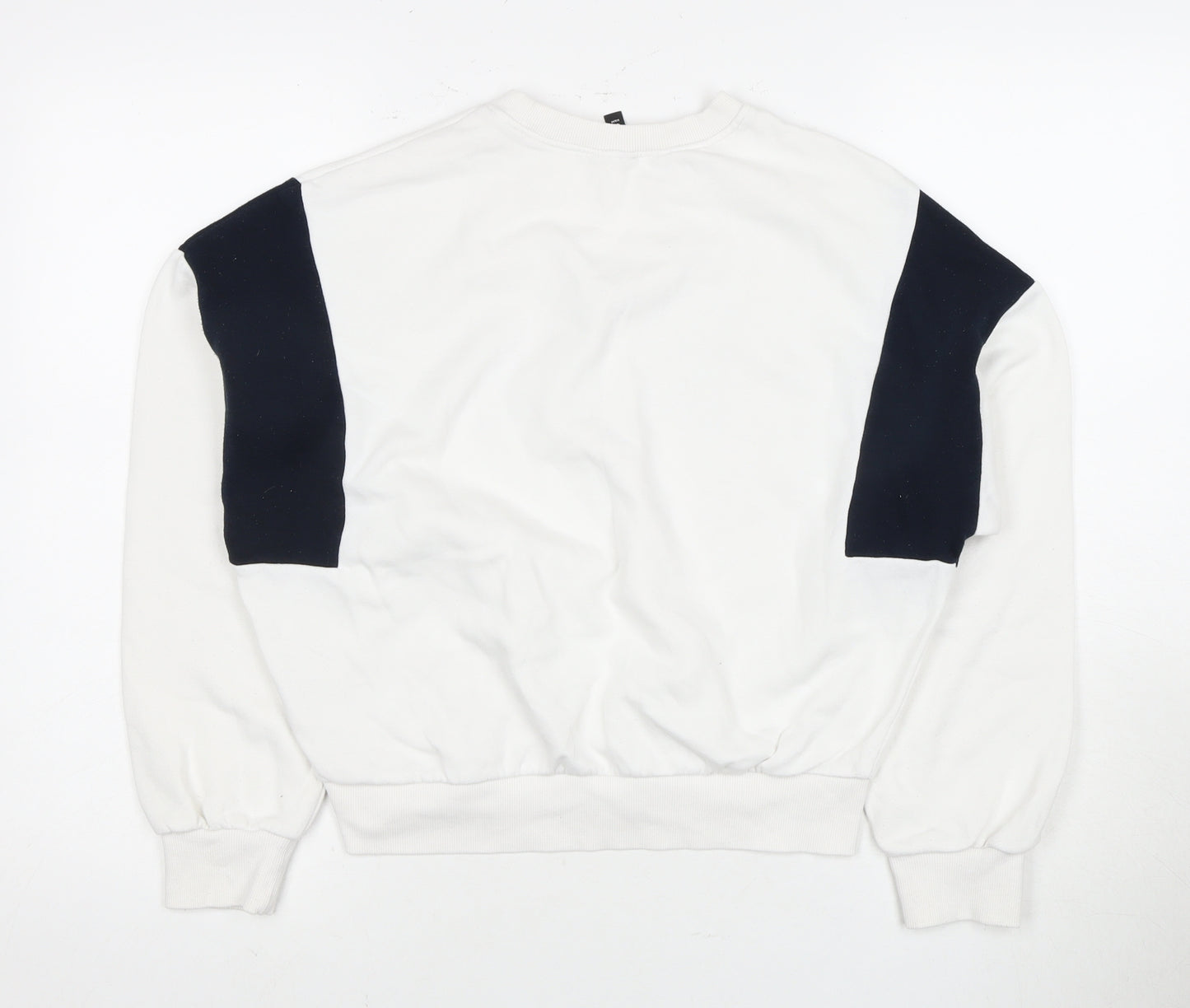 H&M Unisex White NYC Sweatshirt, Size 10, Casual Style