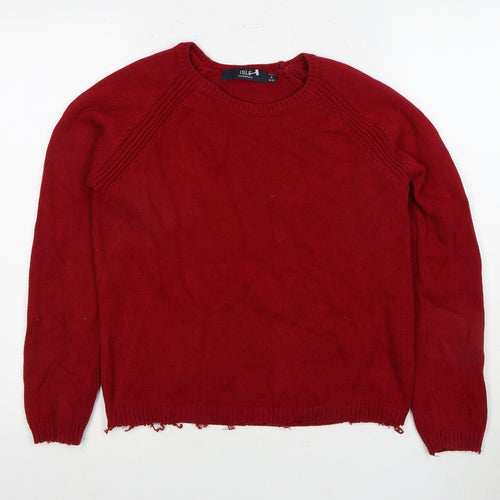 Isle Essentials Women's Red Pullover Jumper, S
