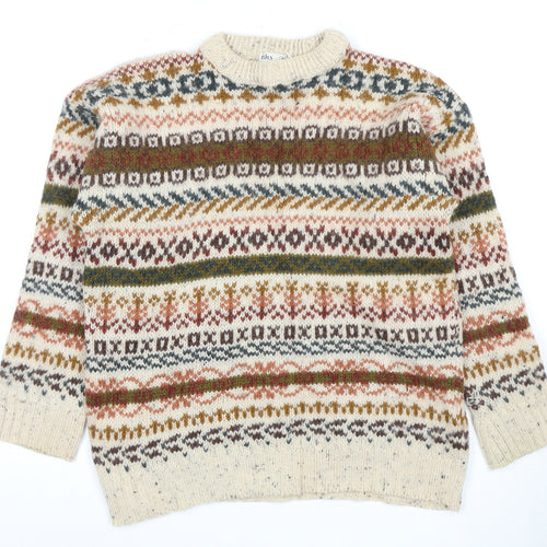BHS Women's Multicoloured Wool Pullover Jumper M