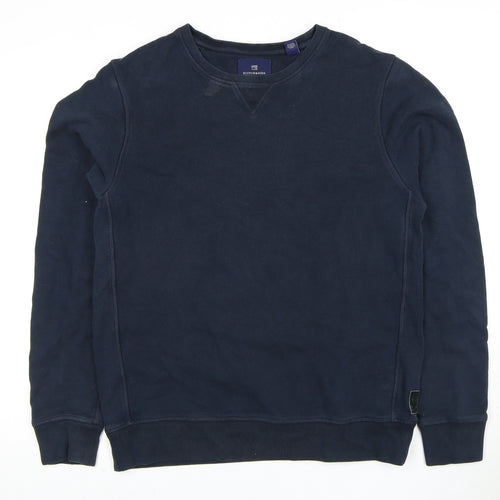 Scotch & Soda Men's Blue Pullover Sweatshirt L