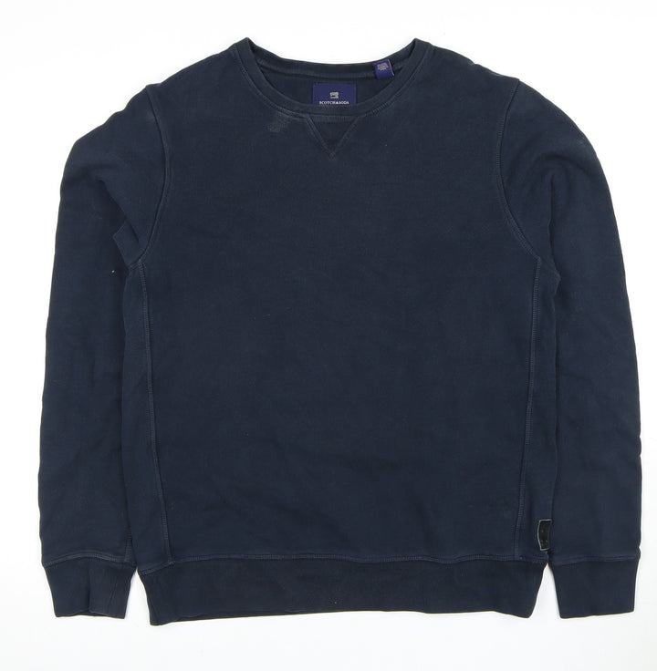 Scotch & Soda Men's Blue Pullover Sweatshirt L