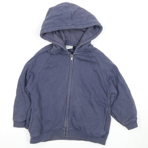 Zara Boys Blue Full Zip Hoodie 3-4 Years