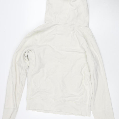 Abercrombie & Fitch Men's White Hoodie - Size M