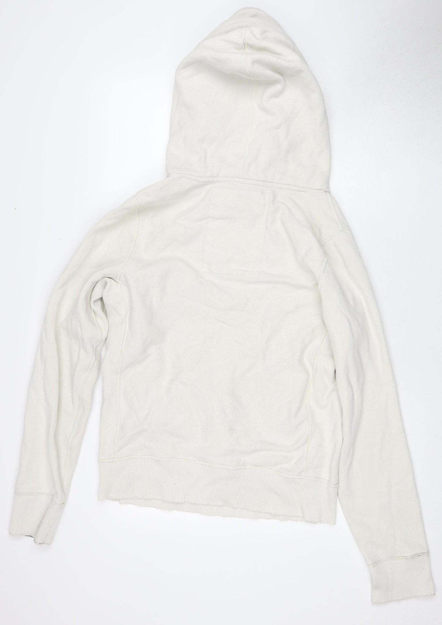 Abercrombie & Fitch Men's White Hoodie - Size M