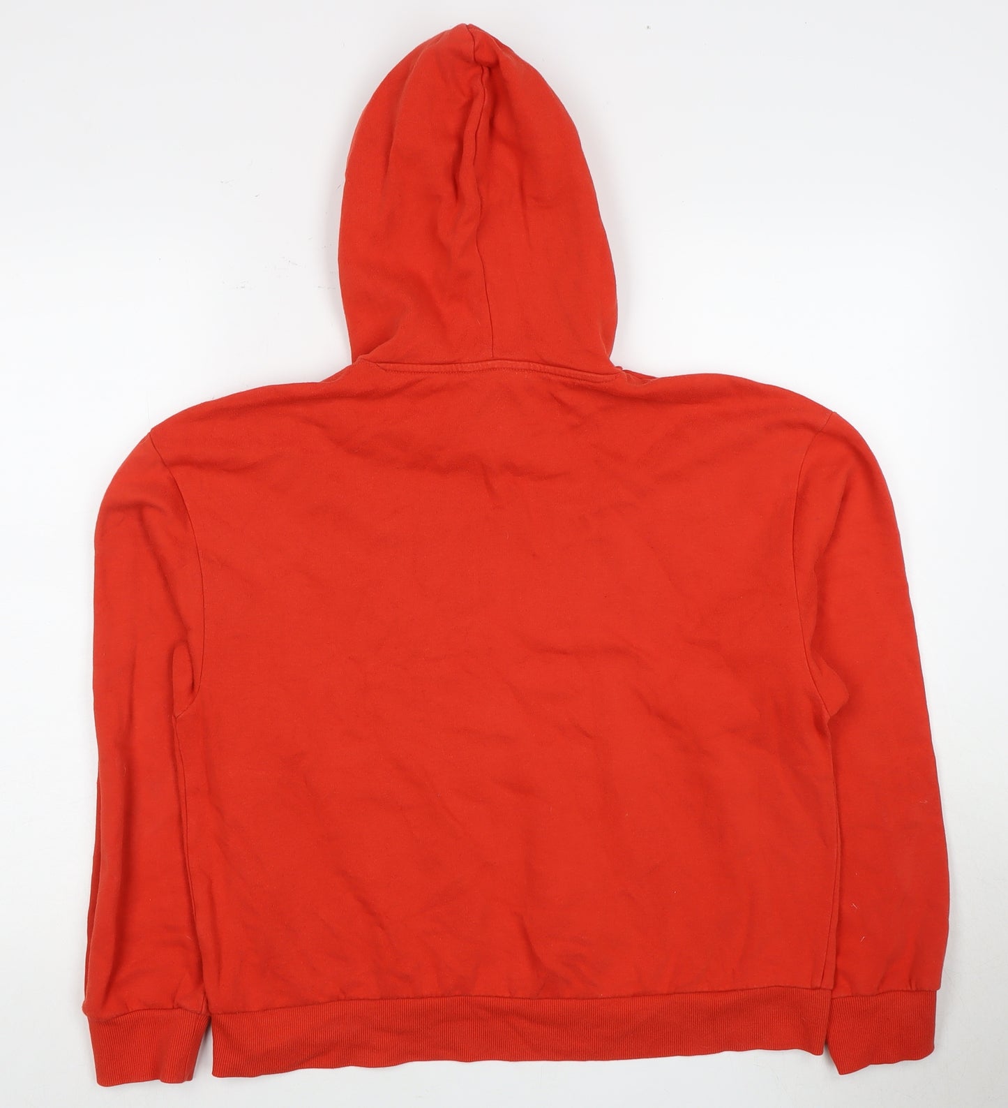 Monki Men's Red Pullover Hoodie M, Cotton Blend