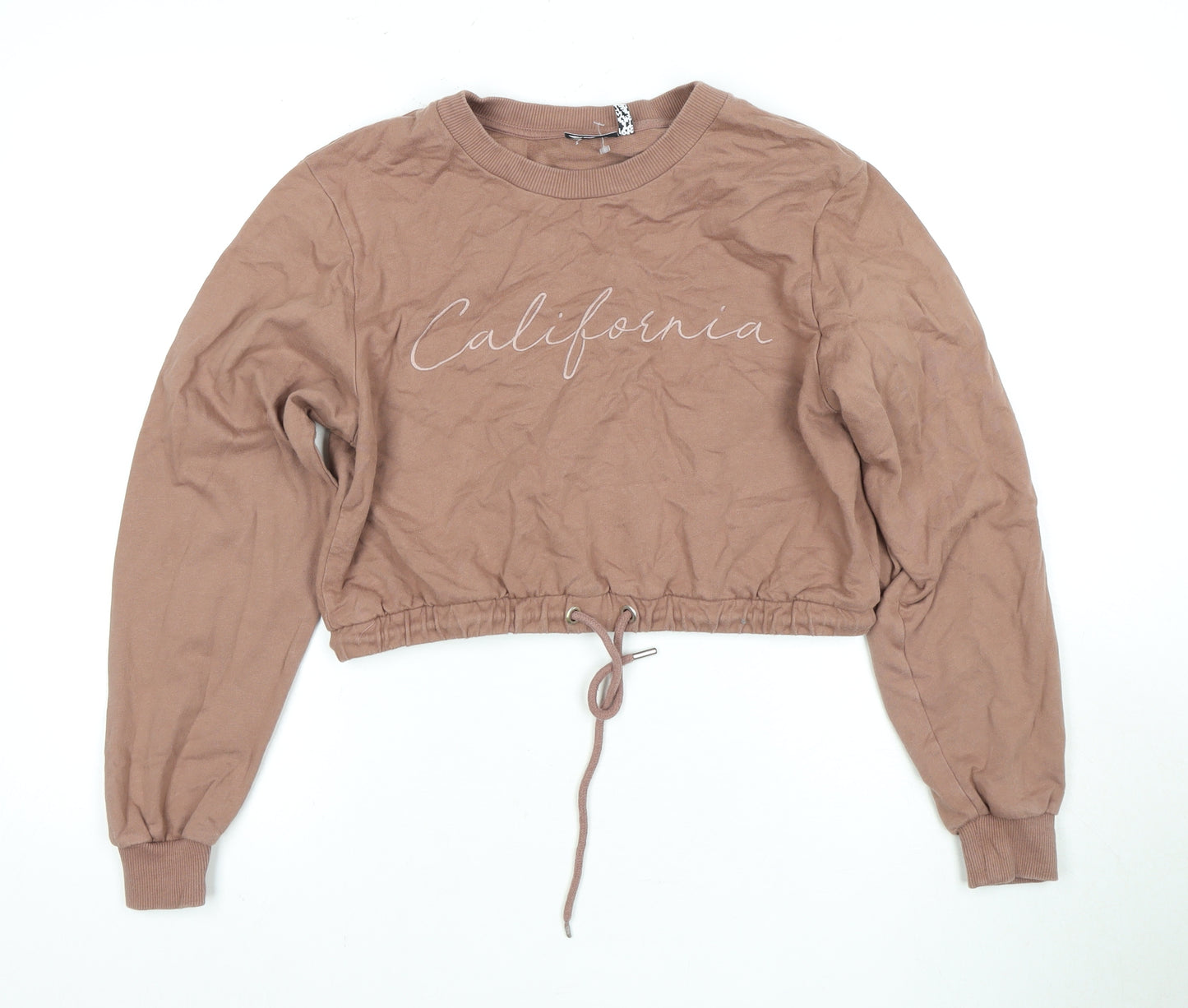 Women's Brown ASOS Pullover Sweatshirt, Crew Neck, L