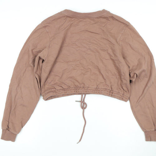 Women's Brown ASOS Pullover Sweatshirt, Crew Neck, L