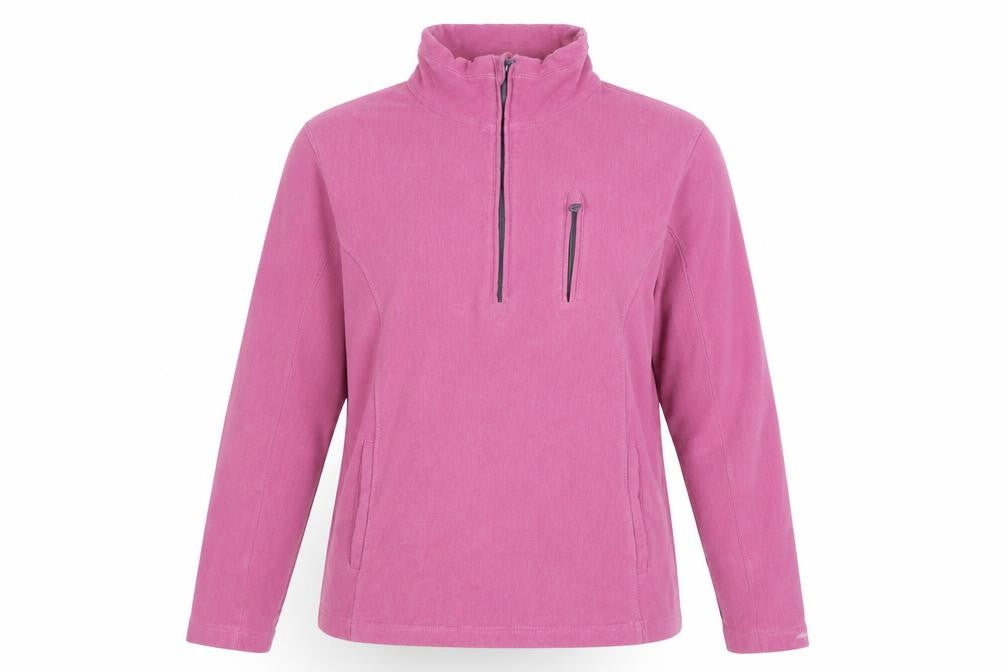 Front view of Crane Pink Women's Pullover Sweatshirt, L, Casual