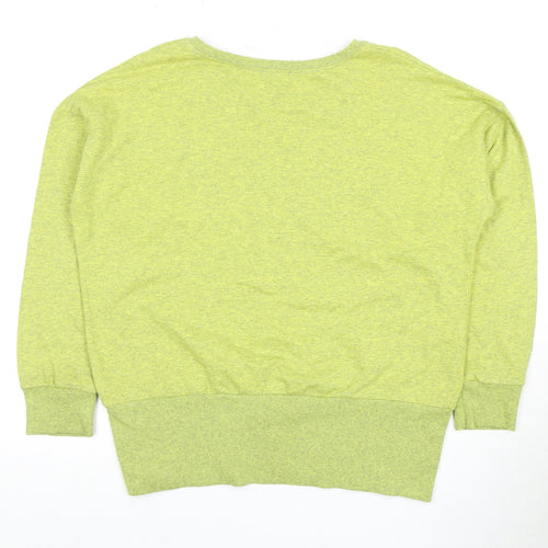 Topshop Women's Green Crew Neck Sweatshirt, Size 8