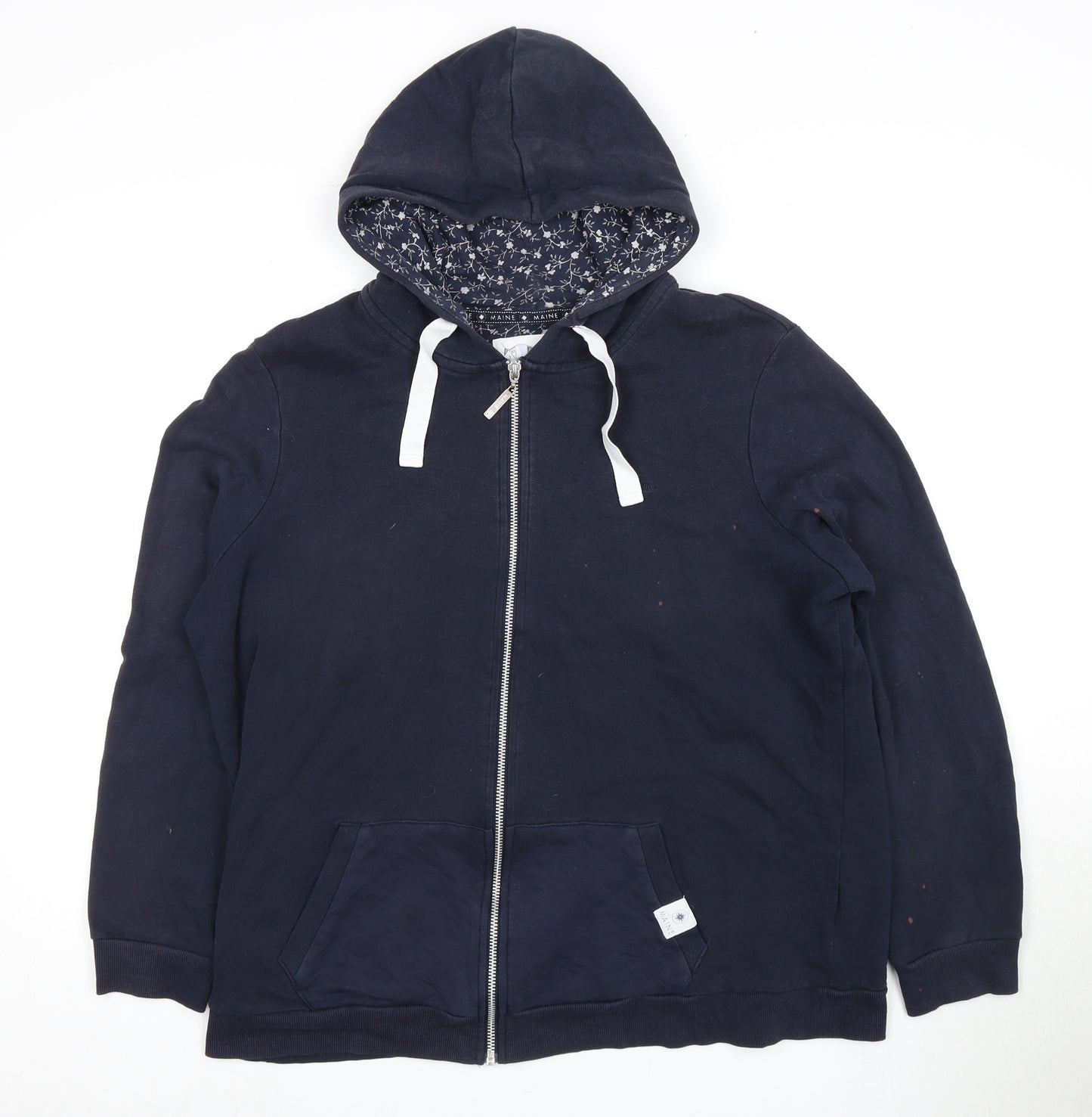 Maine New England Women's Blue Full Zip Hoodie, Size 18