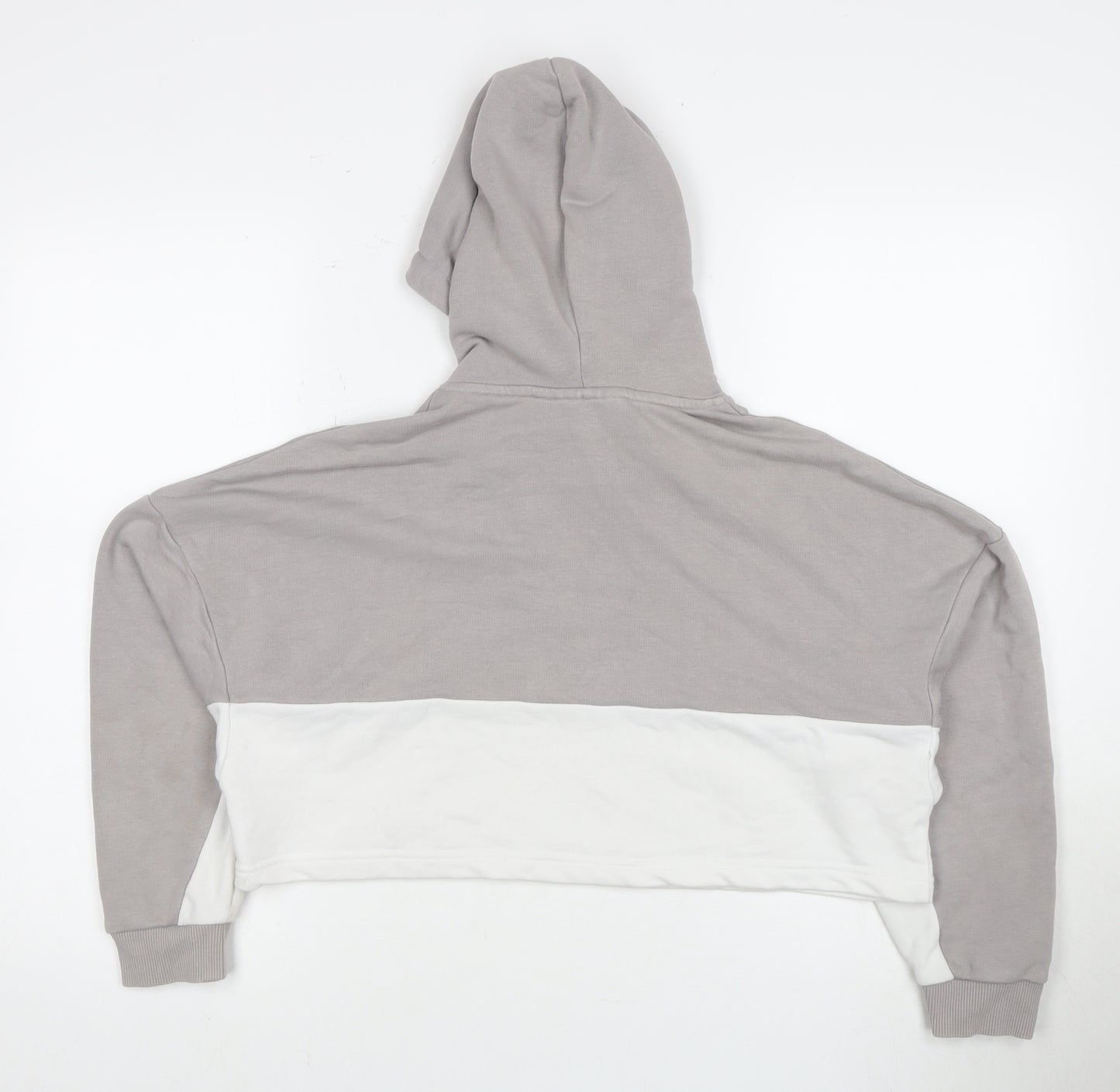 The Couture Club Women's XS Colourblock Hoodie in Grey/White