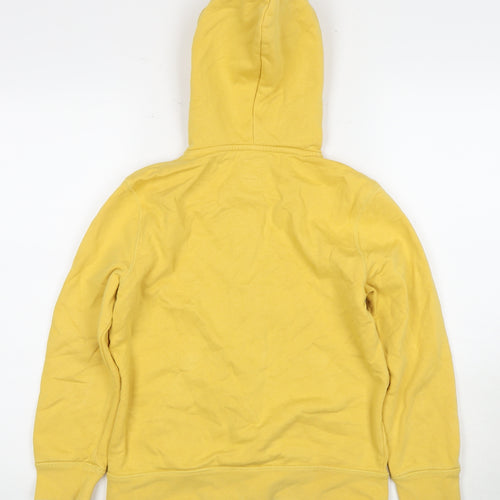 GAP Kids Yellow Full Zip Hoodie, Boys, Large, Cotton Blend