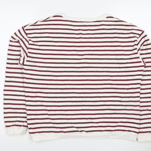 Rupert & Buckley Women's Striped V-Neck Sweatshirt