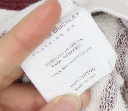 Rupert & Buckley Women's Striped V-Neck Sweatshirt