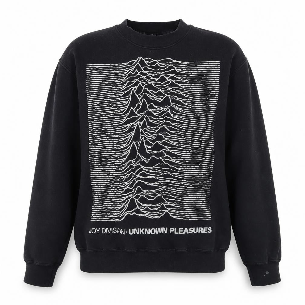Front view of Smithson Clothing unisex black pullover sweatshirt xs