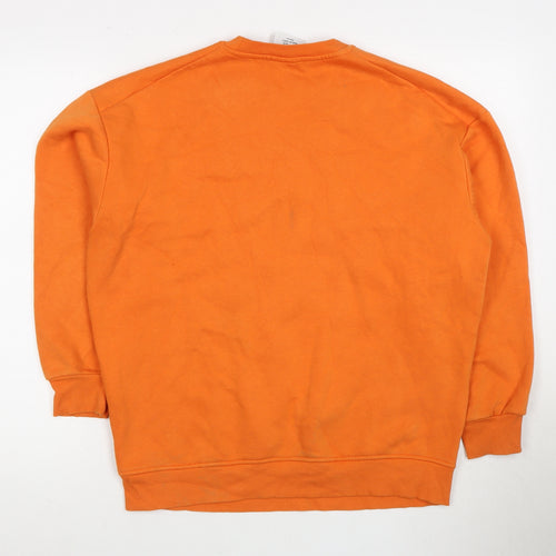 Disney Mickey Mouse Women's Orange Sweatshirt Size 2XS