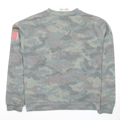 Topshop Women’s Grey Pullover Sweatshirt - Size 8