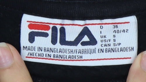 Fila Men's Black Graphic Pullover Sweatshirt - Size S