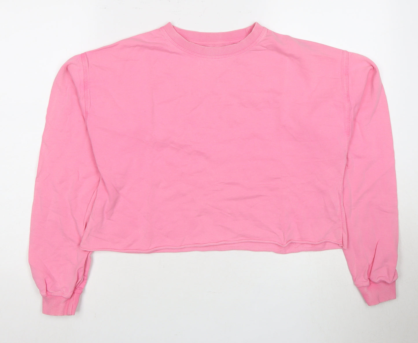 PULL&BEAR Women's Pink Pullover Sweatshirt Size 8