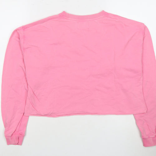 PULL&BEAR Women's Pink Pullover Sweatshirt Size 8