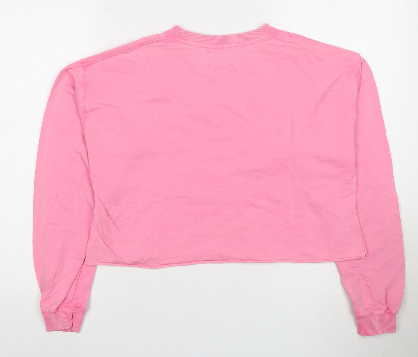 PULL&BEAR Women's Pink Pullover Sweatshirt Size 8