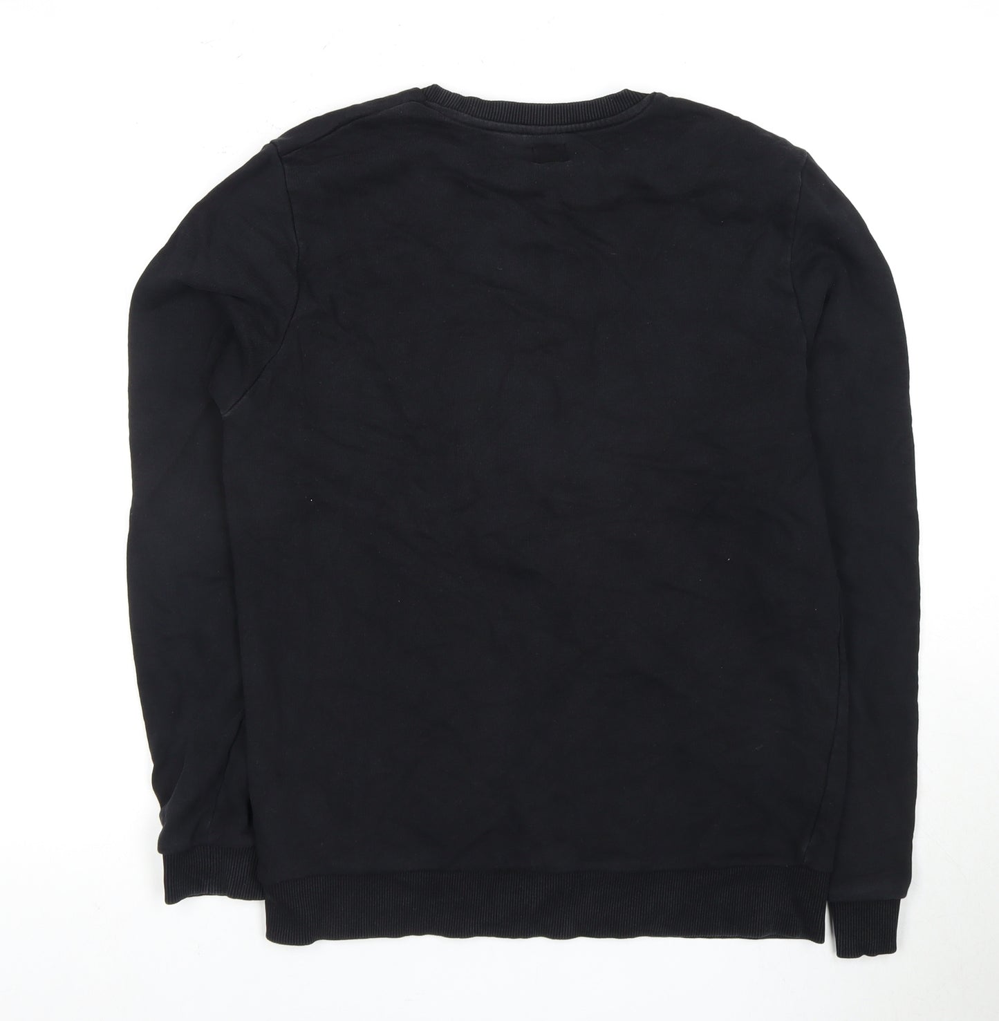 ASOS Men's Black Geometric Pocket Pullover Sweatshirt M